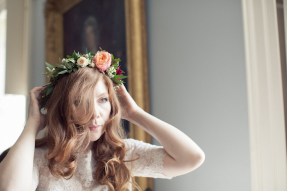 Floral Crown, Scottish Castle Wedding