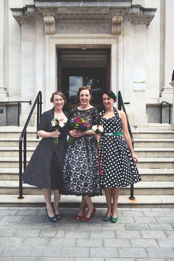 Black lace wedding dress, Islington London wedding, Hoxton Hotel