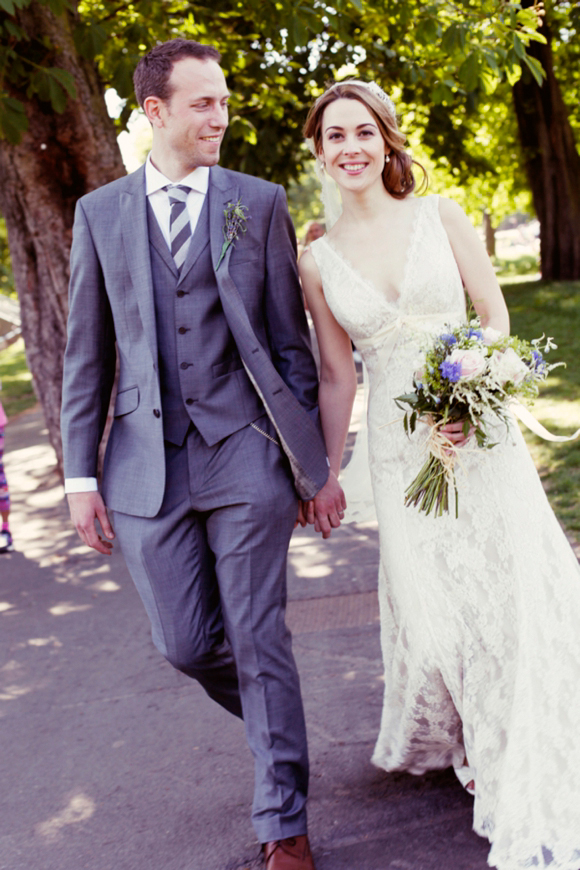 Caroline Castigliano wedding dress, vintage inspired wedding