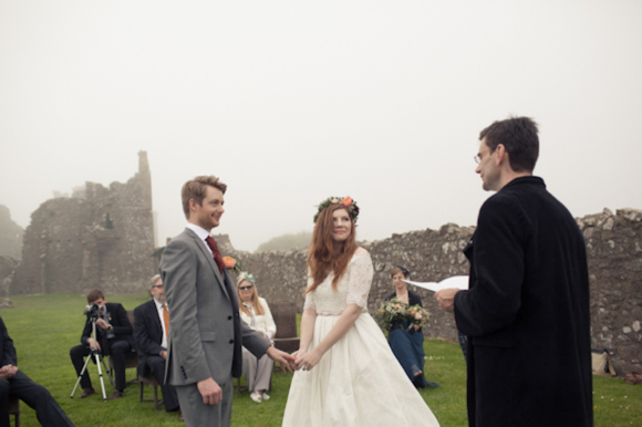 Floral Crown, Scottish Castle Wedding