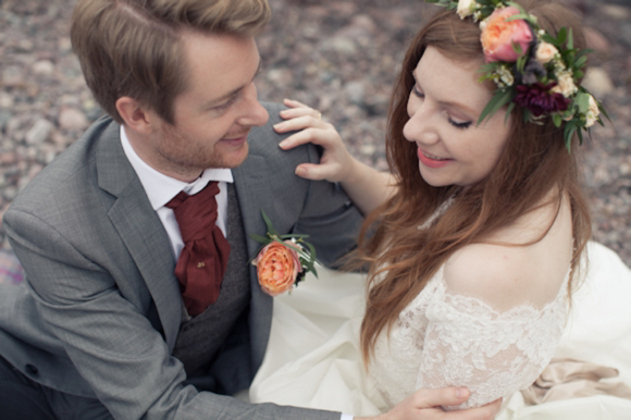 Floral Crown, Scottish Castle Wedding