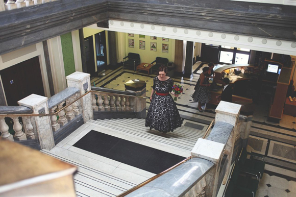 Black lace wedding dress, Islington London wedding, Hoxton Hotel