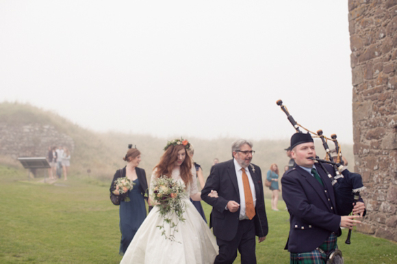 Floral Crown, Scottish Castle Wedding