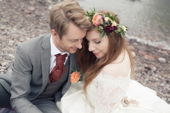 Floral Crown, Scottish Castle Wedding