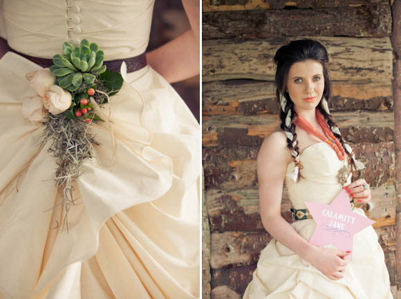 OK Corral Wedding - Oranges, Cactus, Cowboy, Cowgirl Bride