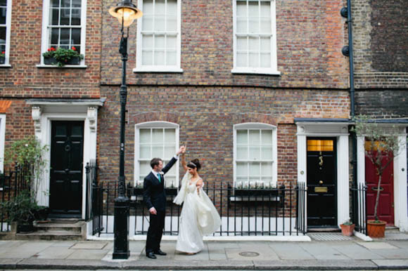 Temperley Wedding Dress, Groucho Club Wedding, London