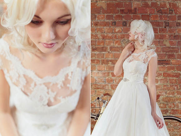 Vintage inspired wedding dress designer in London, Dana Bolton