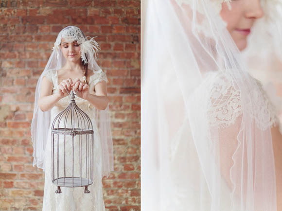 Vintage inspired wedding dress designer in London, Dana Bolton