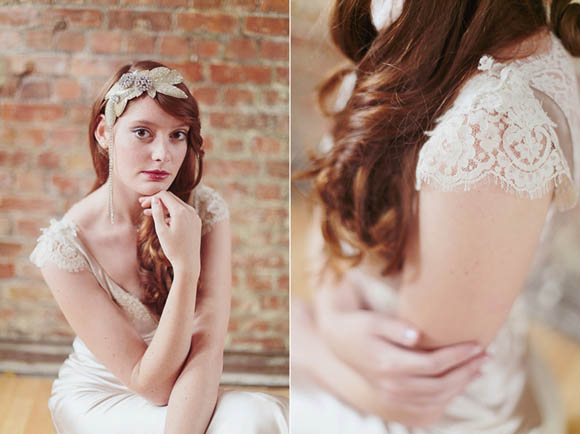 Vintage inspired wedding dress designer in London, Dana Bolton