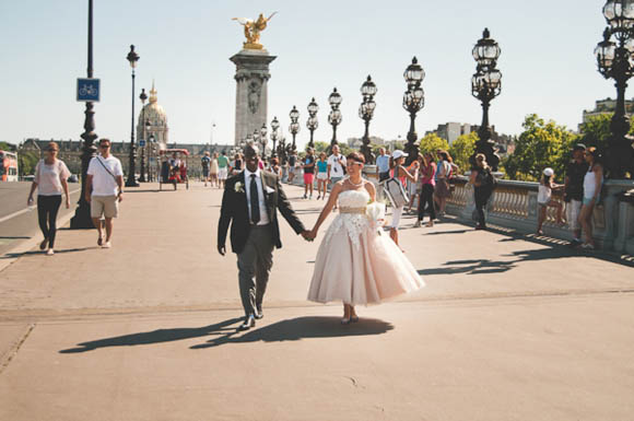 An Audrey Hepburn inspired pre wedding shoot in Paris