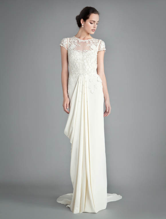 The Draped Scarlet Dress by Temperley Bridal Classic Collection
