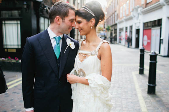 Temperley Wedding Dress, Groucho Club Wedding, London