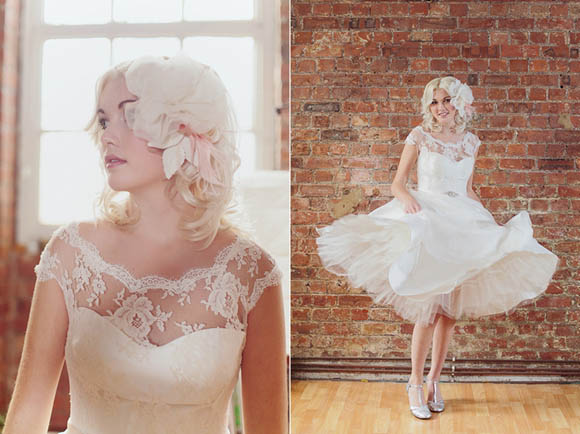 Vintage inspired wedding dress designer in London, Dana Bolton