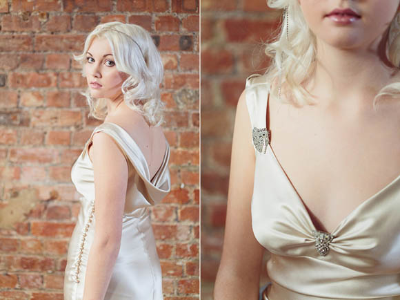 Vintage inspired wedding dress designer in London, Dana Bolton