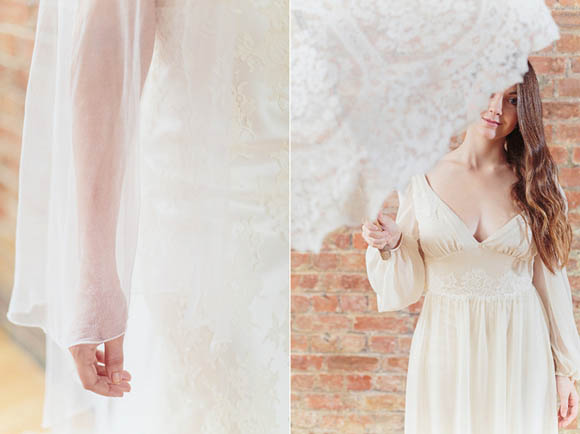 Vintage inspired wedding dress designer in London, Dana Bolton