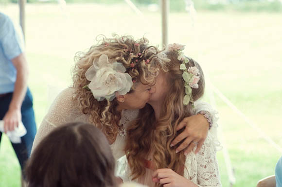 Claire Pettibone Wedding Dress, Barn Wedding, photos by Eliza Claire