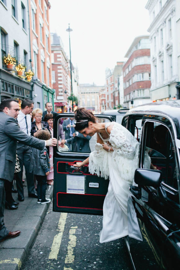 Temperley Wedding Dress, Groucho Club Wedding, London