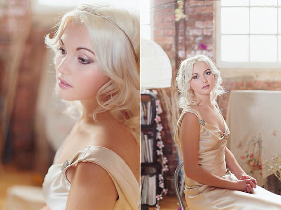 Vintage inspired wedding dress designer in London, Dana Bolton