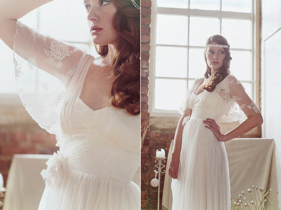 Vintage inspired wedding dress designer in London, Dana Bolton