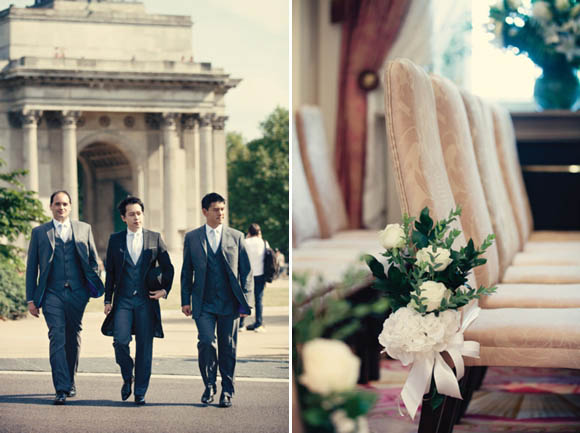 1920s and 1930s vintage wedding, Lansborough Hotel, Ugo Zaldi wedding dress