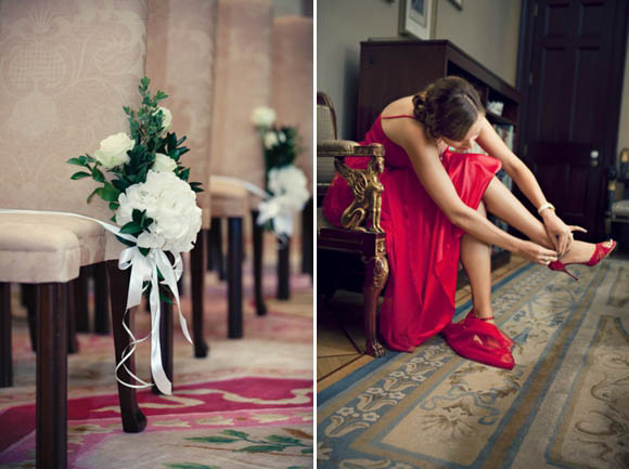 1920s and 1930s vintage wedding, Lansborough Hotel, Ugo Zaldi wedding dress