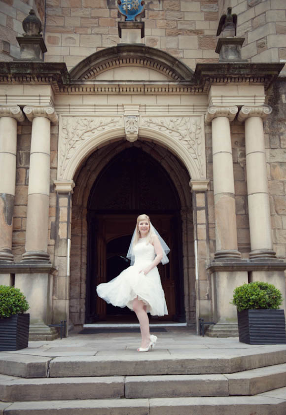 Kitty & Dulcie wedding dress, Durham castle wedding, Karen McGowran Photography