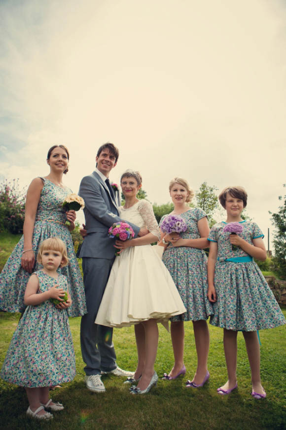 Alexandra KIng Wedding Dress, bright and colourful wedding