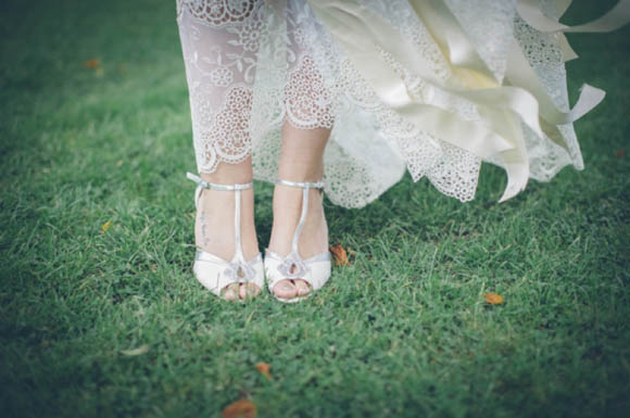 Bohemian vintage and ethereal wedding dresses by Claire Pettibone and divine art deco style accessories by DC Bouquets