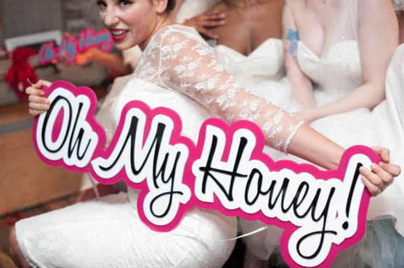 Oh My Honey 1950s style wedding dresses launch party