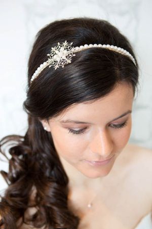 swarovski and pearl wedding accessories by Lobster Love