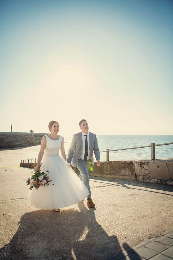 twirling wedding dress