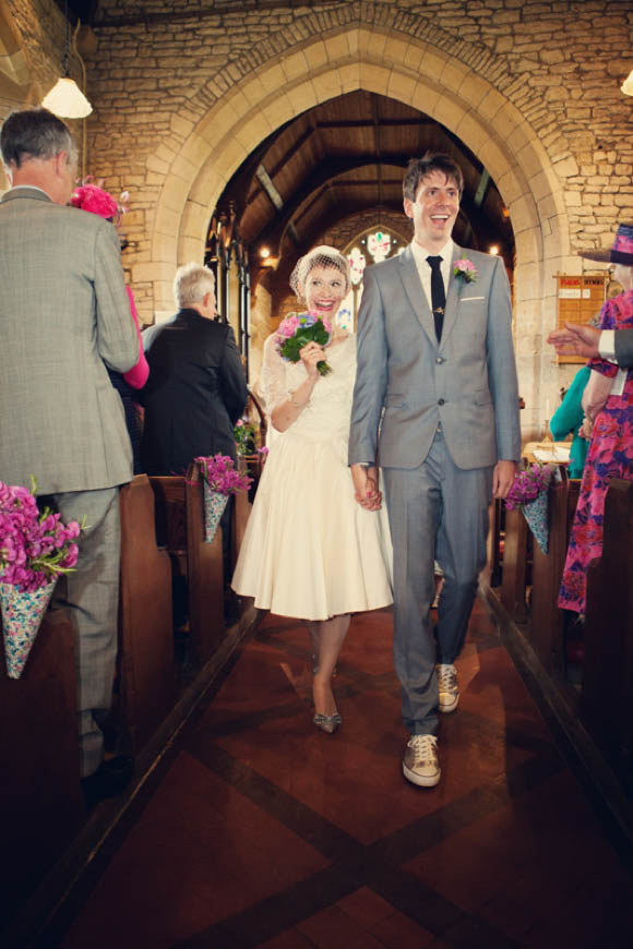 Alexandra KIng Wedding Dress, bright and colourful wedding