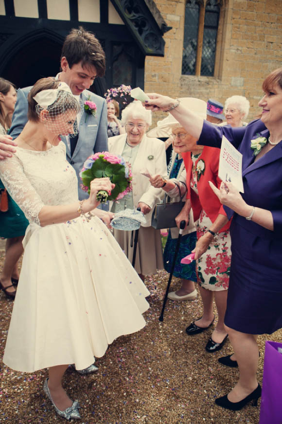 Alexandra KIng Wedding Dress, bright and colourful wedding