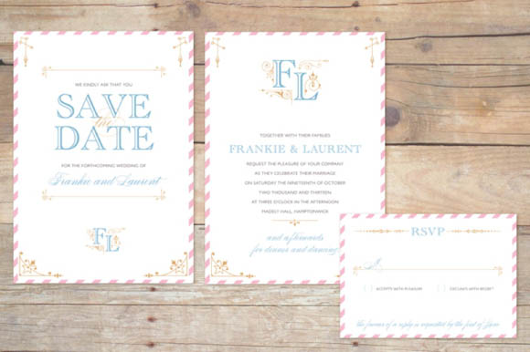 Boutique and letterpress wedding stationery, by Coquette & Press