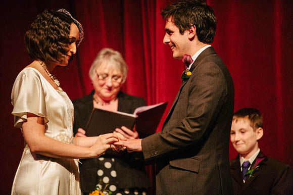 Old school glamour theatre vintage wedding