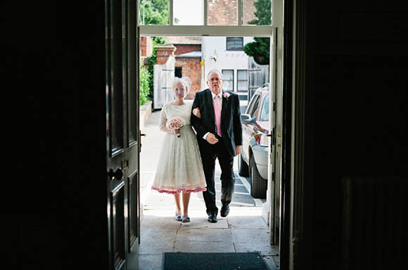 Elizabeth Avey 1950s Wedding Dress and Oh My Honey 1950s Bridesmaids dresses