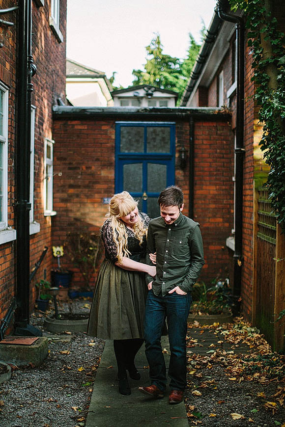 A 1950s Kitchen Inspired Engagement Shoot