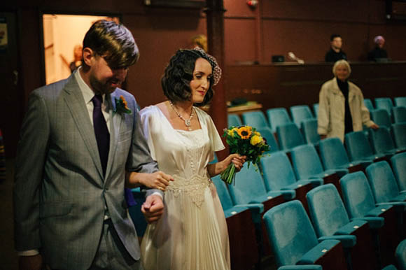 Old school glamour theatre vintage wedding