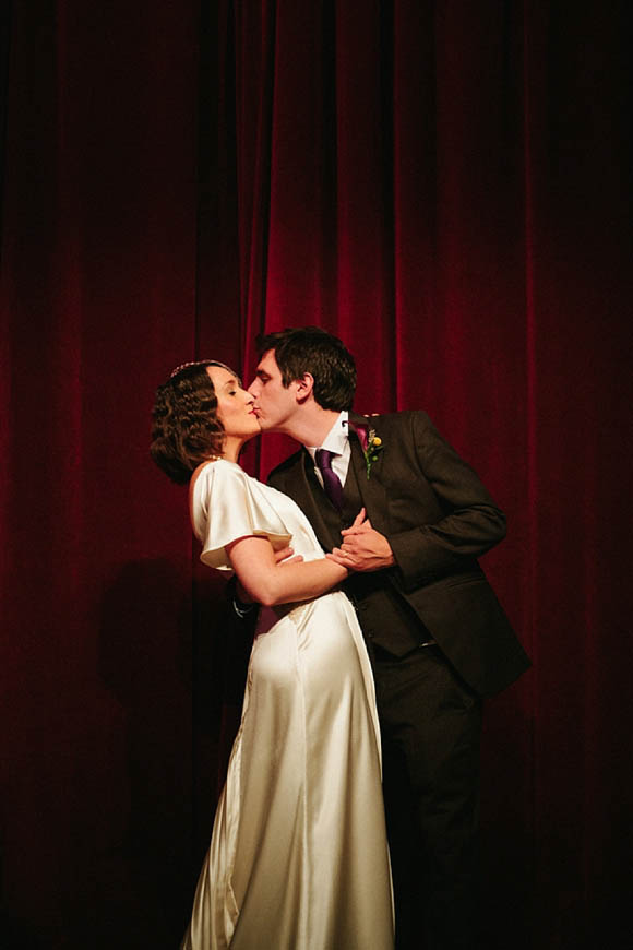 Old school glamour theatre vintage wedding