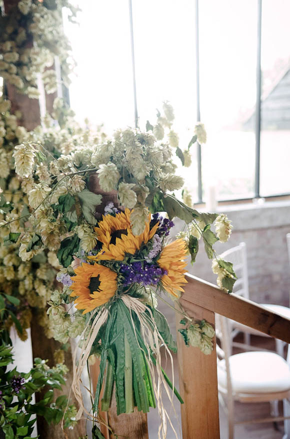 A Colourful, Sunflower Filled Barn Wedding