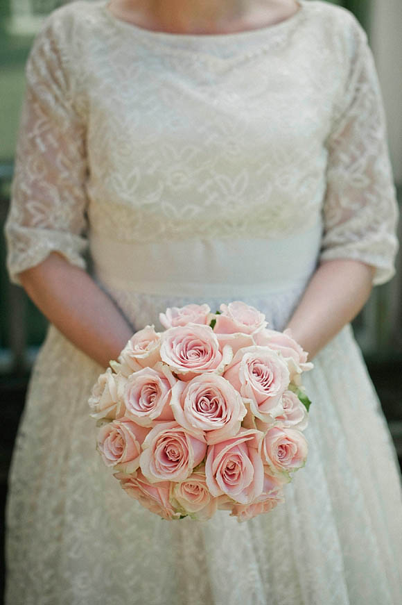 Elizabeth Avey 1950s Wedding Dress and Oh My Honey 1950s Bridesmaids dresses