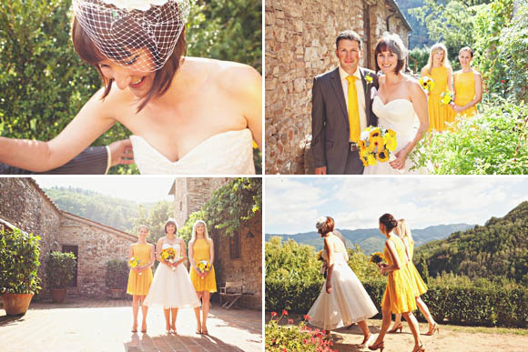 Italian wedding full of Sunshine, Fur Coat No Knickers Wedding Dress
