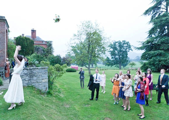 Stephanie Allin wedding dress, quirky and enchanting outdoor wedding
