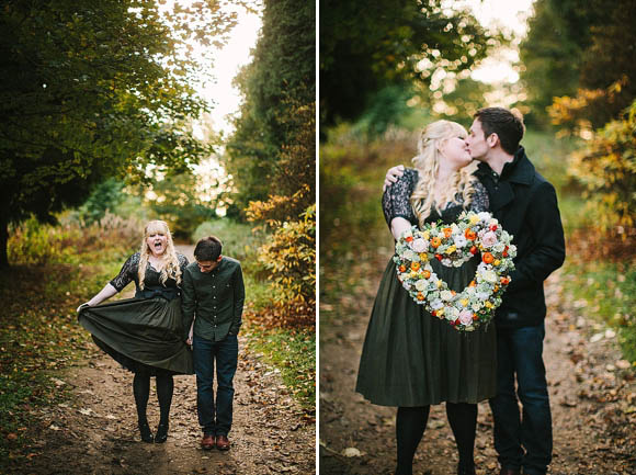 A 1950s Kitchen Inspired Engagement Shoot