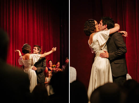 Old school glamour theatre vintage wedding