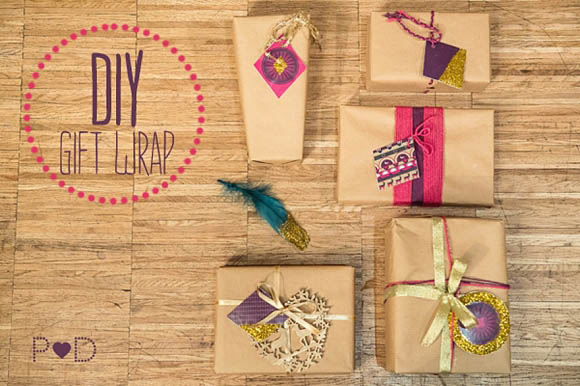 How to make your own DIY Christmas gift wrap, by Pocketful of Dreams. Photos by Debs Ivelja