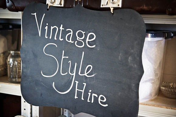 Vintage props hire for weddings and events with Vintage Style Hire