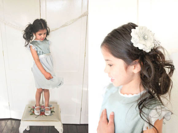 headbands and headpieces for flowergirls and bridesmaids by What Katy Did Next Photography by Sally Thurrell