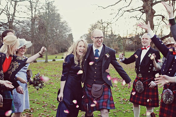 Navy blue Ghost wedding dress