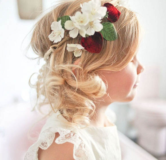 headbands and headpieces for flowergirls and bridesmaids by What Katy Did Next Photography by Sally Thurrell